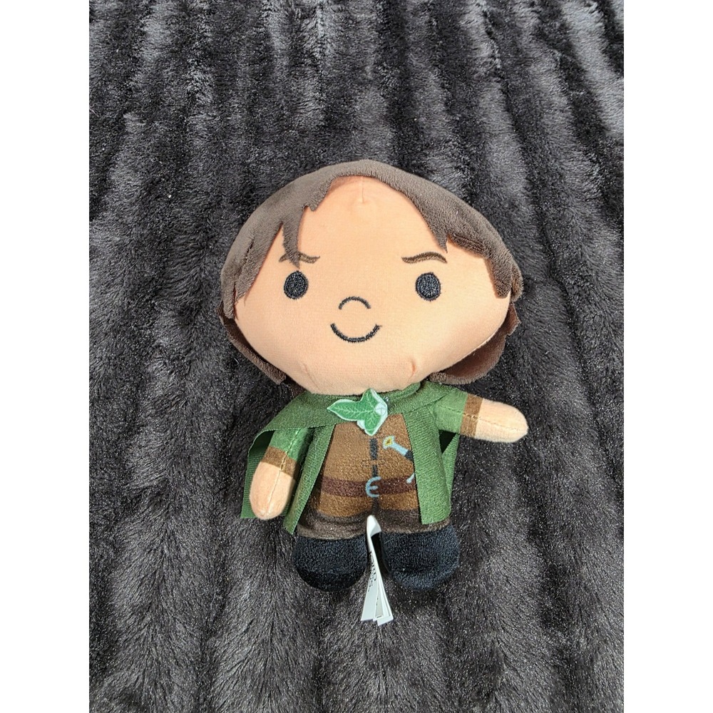 Lord of the Rings Frodo Baggins Plush Toy Green Cloak Hobbit Collectible 7in